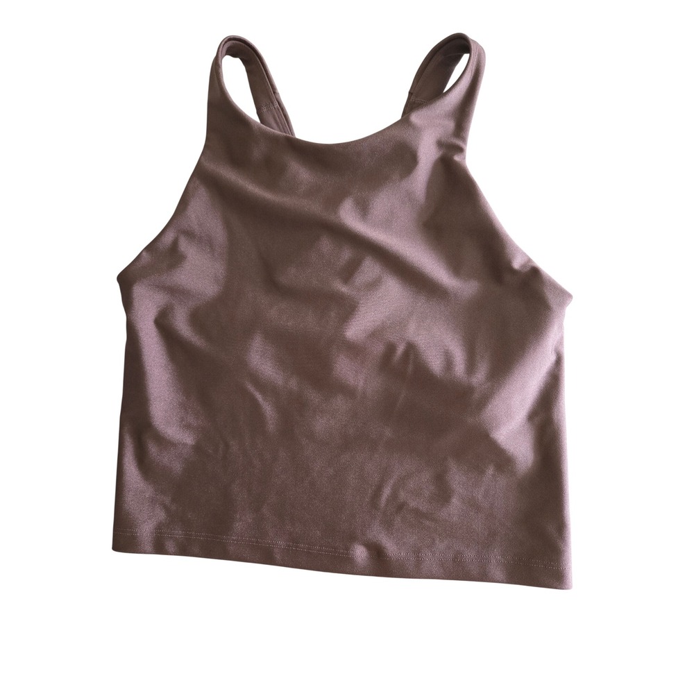 Athleta Mauve High-Neck Sports Bra Tank